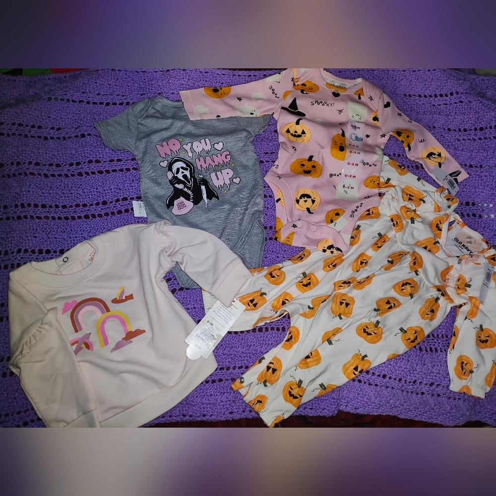 Halloween fall girls bundle 0-3m